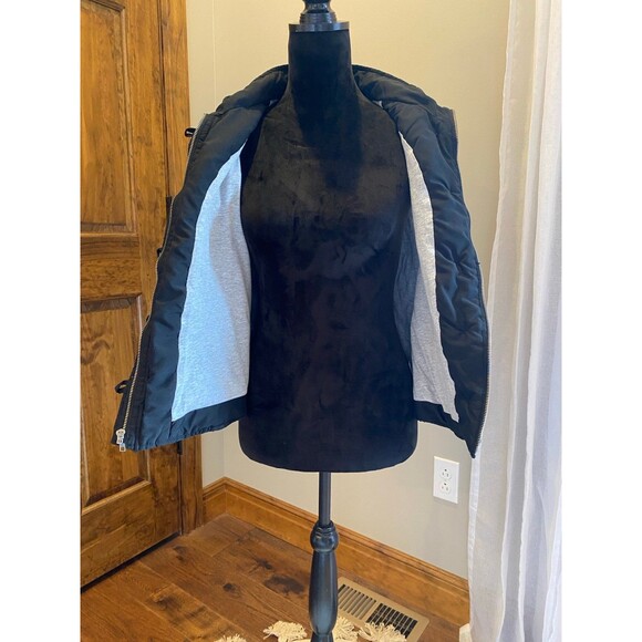 Sonoma  Vest Life & Style Puffer Size Large Multi Pocket Zipper Button Black - Picture 5 of 10